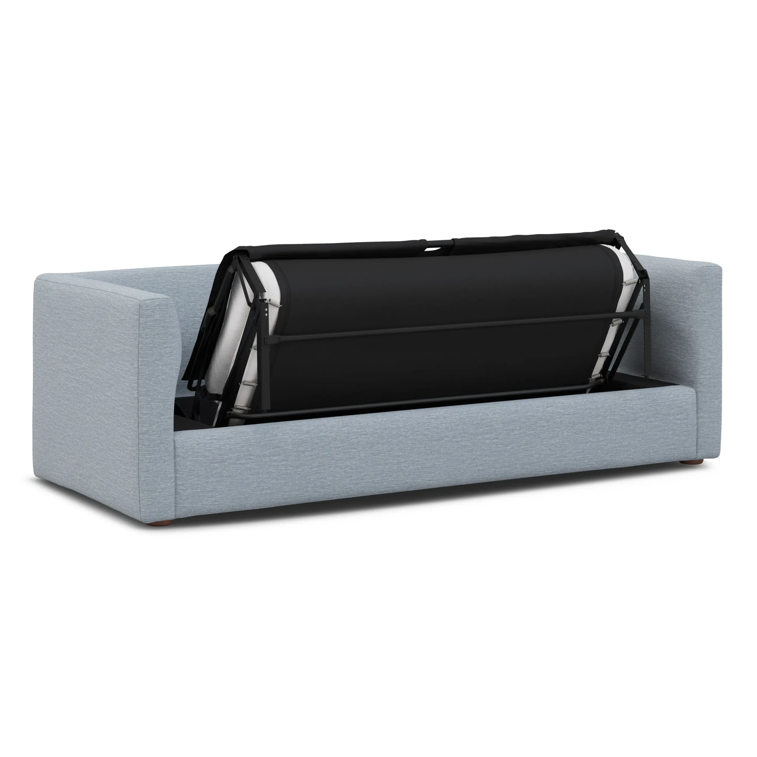 Marina 90_ Sofa Bed - Silver Light Blue - Image 5