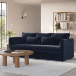 Marina 90_ Velvet Sofa Bed - Hale Ink