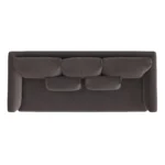 Marina 90_ Velvet Sofa Bed - Hale Warm Gray