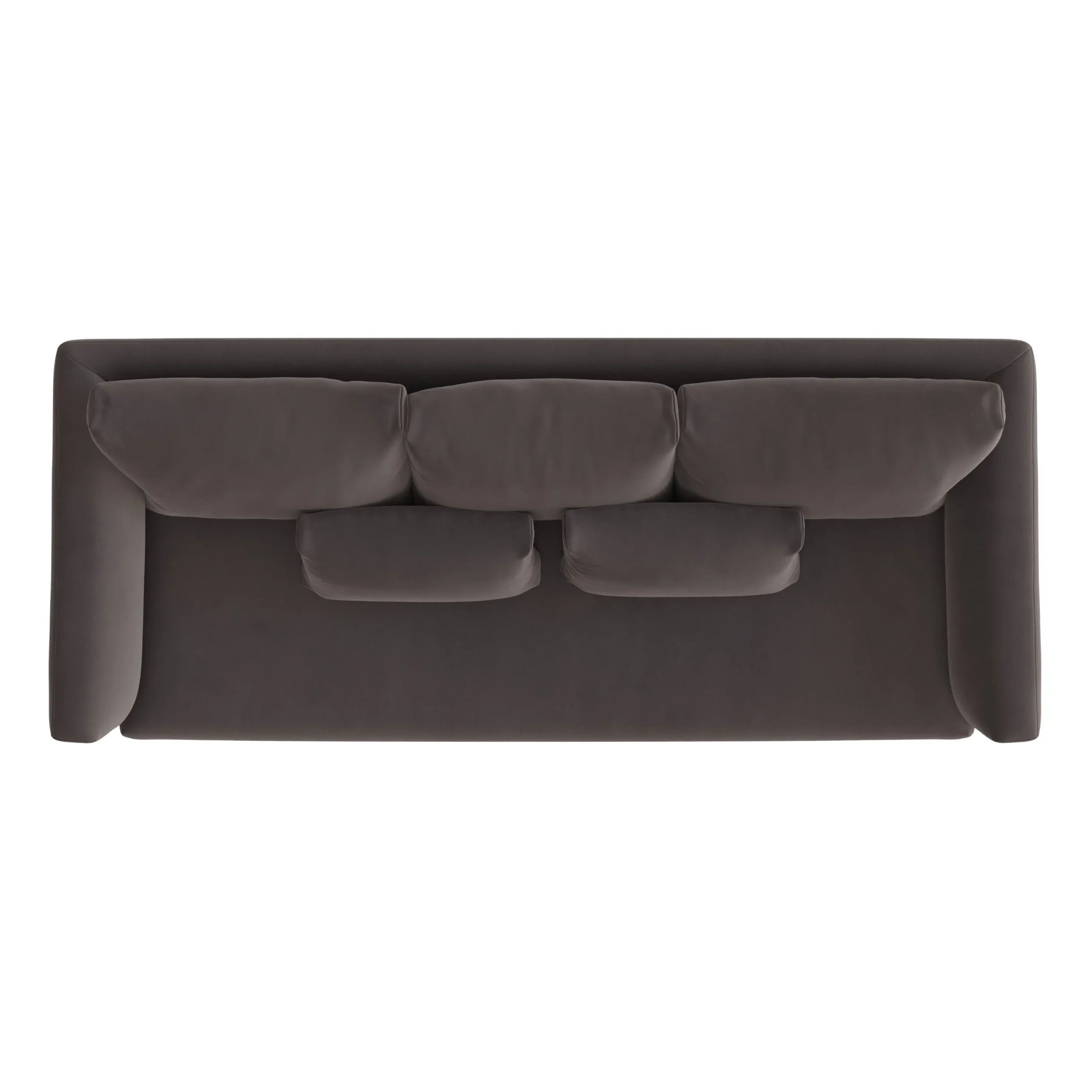 Marina 90_ Velvet Sofa Bed - Hale Warm Gray - Image 4