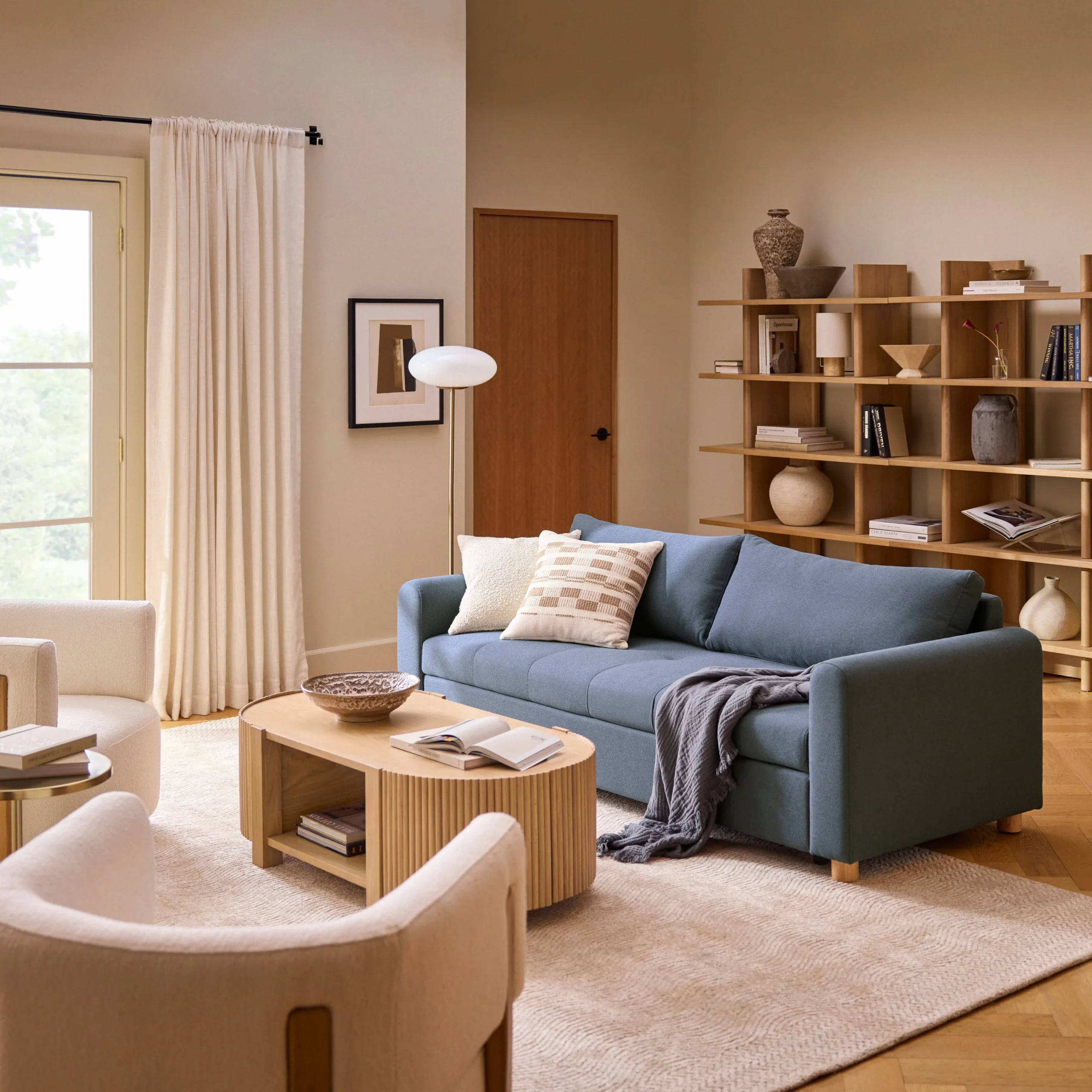 Nordby 87_ Sofa Bed - Lull Blue - Image 4