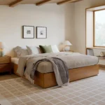 Leif King Platform Bed - Smoked Oak