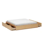 Leif King Platform Storage Bed - White Oak