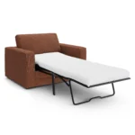 Riley 57.5_ Sleeper Chair - Napa Rust