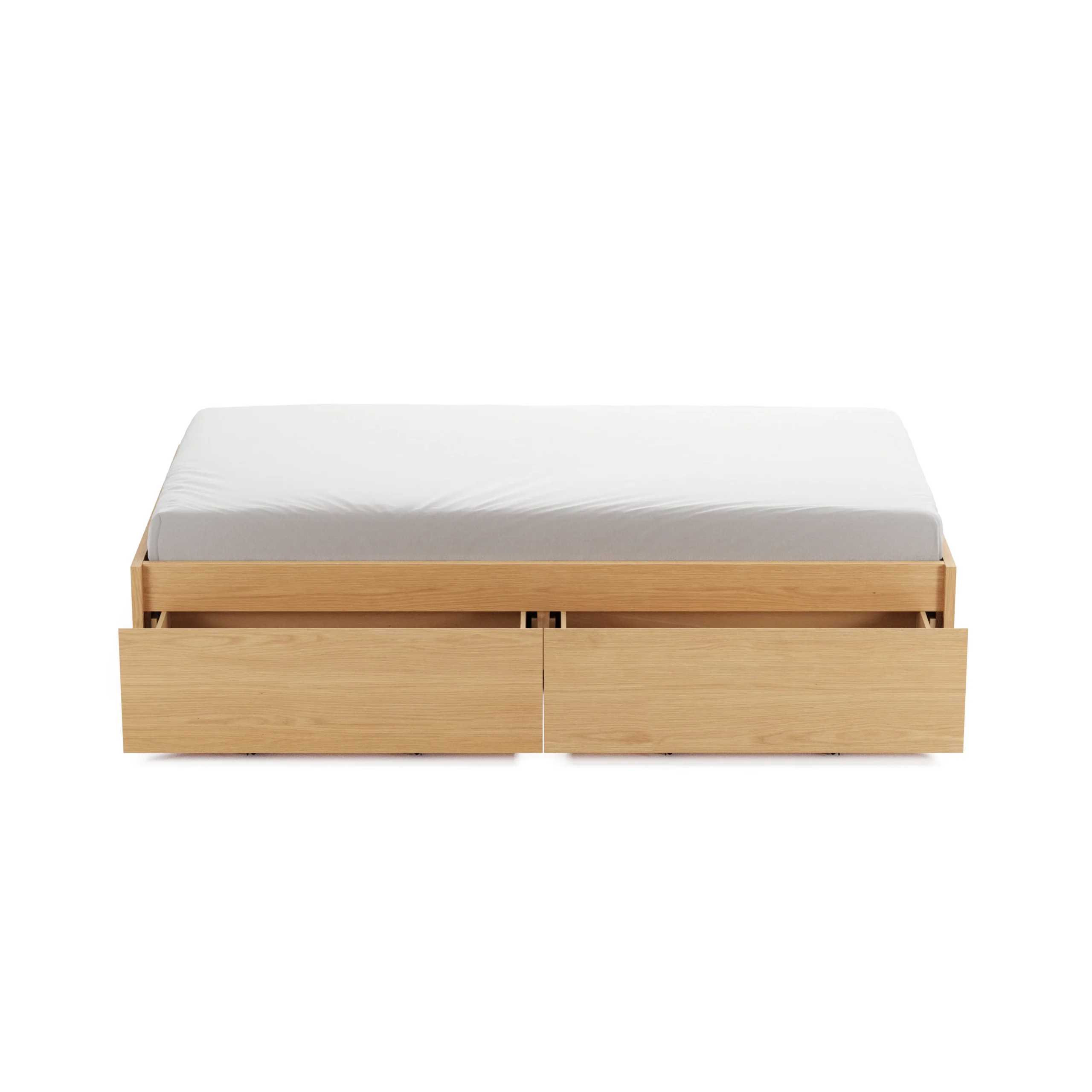 Leif Twin Platform Storage Bed - White Oak - Image 16