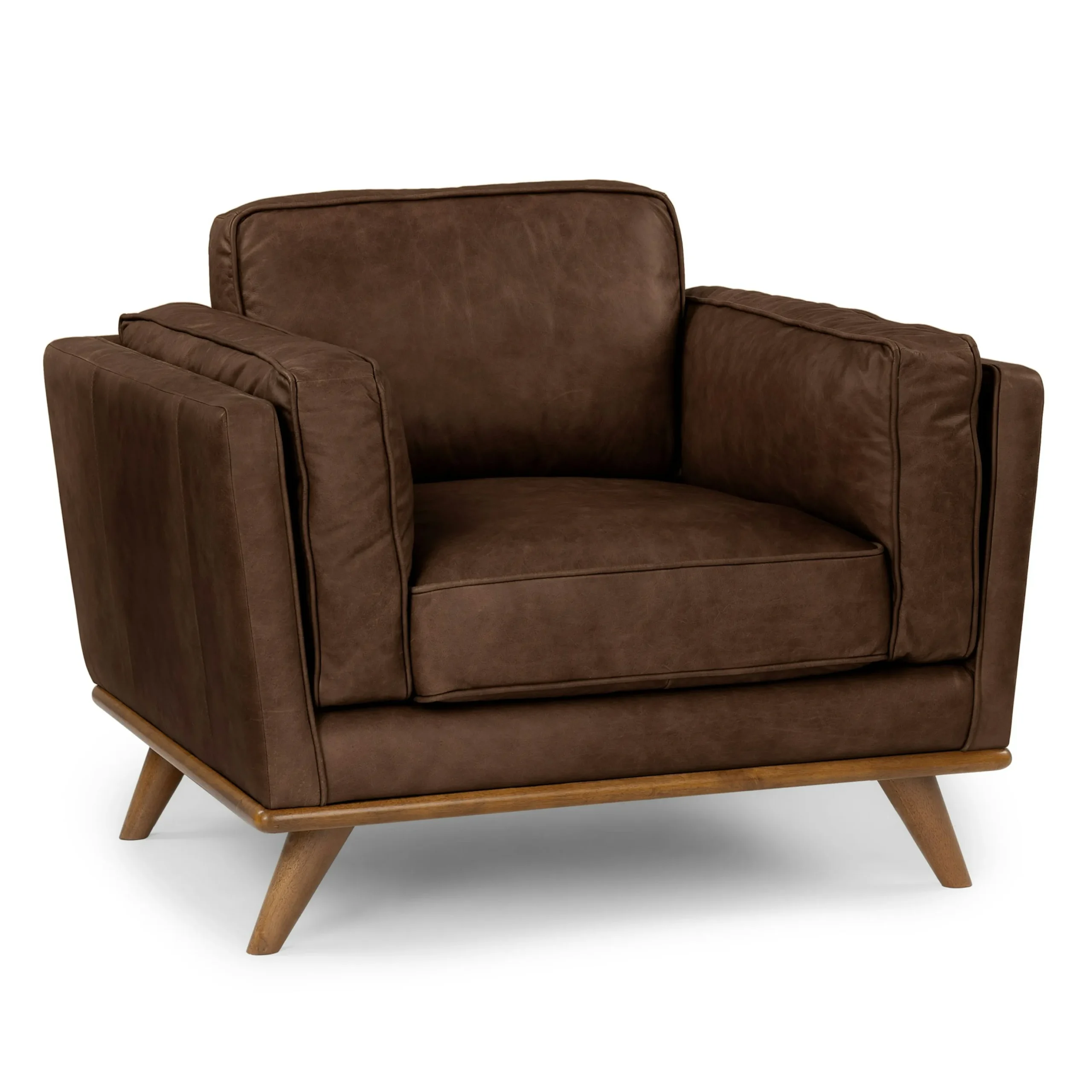 Timber 41_ Leather Lounge Chair - Charme Chocolat - Image 11