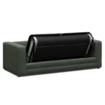 Riley 84_ Sofa Bed - Green Wool Bouclé