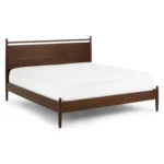 Lenia King Panel Bed - Walnut