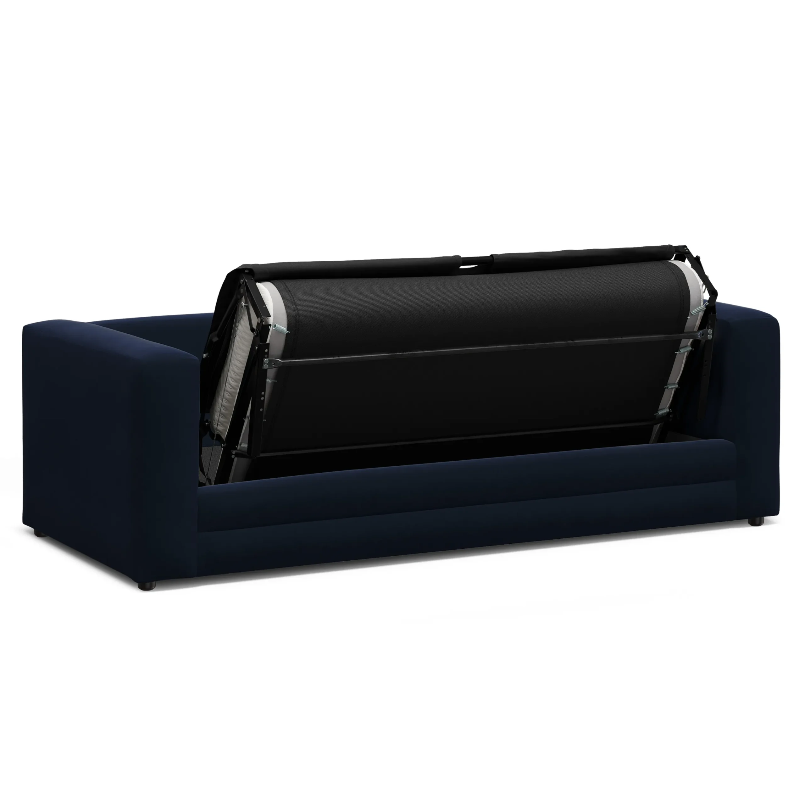 Riley 84_ Velvet Sofa Bed - Hale Ink - Image 5