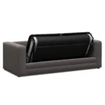 Riley 84_ Velvet Sofa Bed - Hale Warm Gray