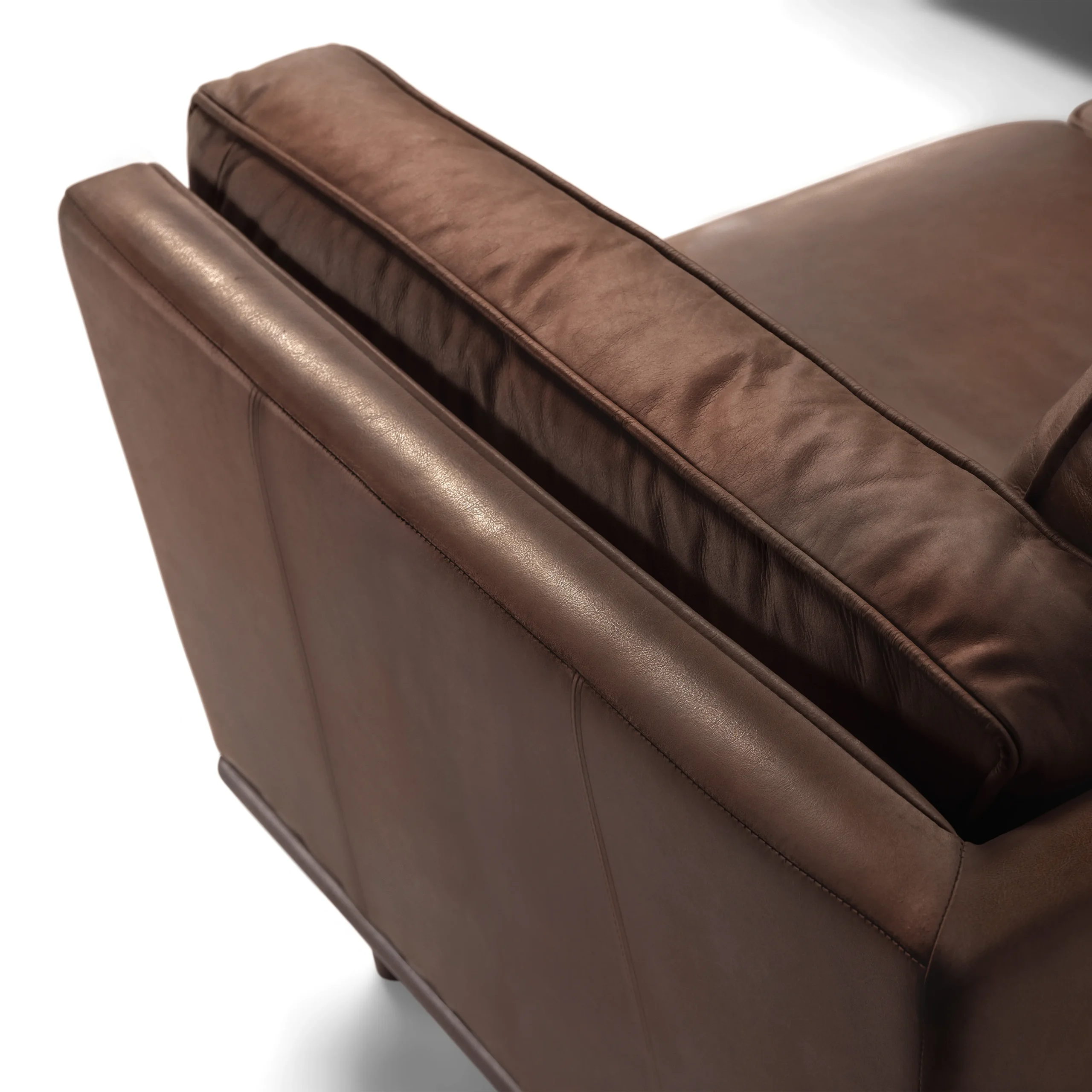 Timber 93_ Leather Corner Sectional - Charme Chocolat - Image 6