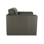 Sven 45.5_ Tufted Leather Sleeper Chair - Charme Green