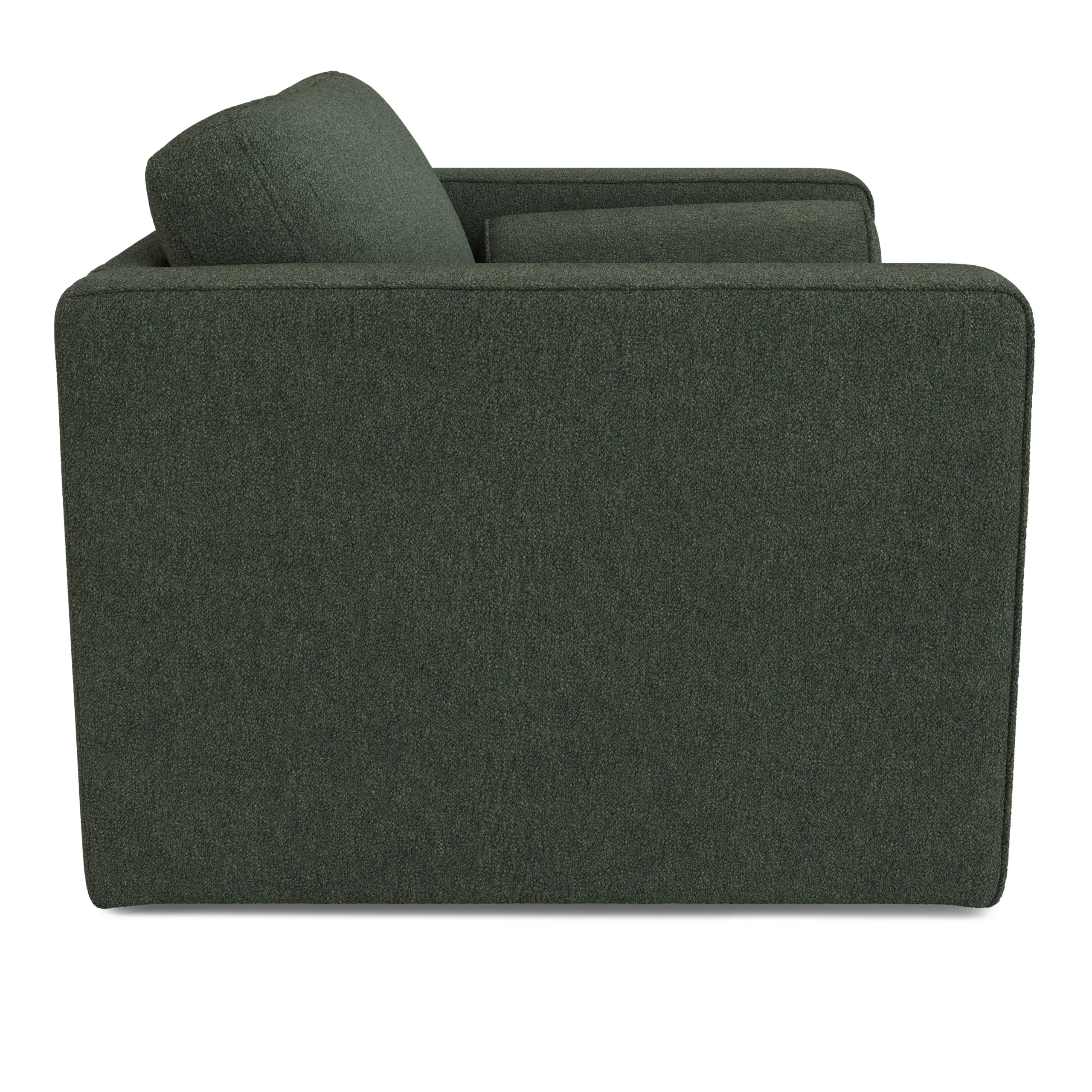 Sven 45.5_ Tufted Sleeper Chair - Green Wool Bouclé - Image 6