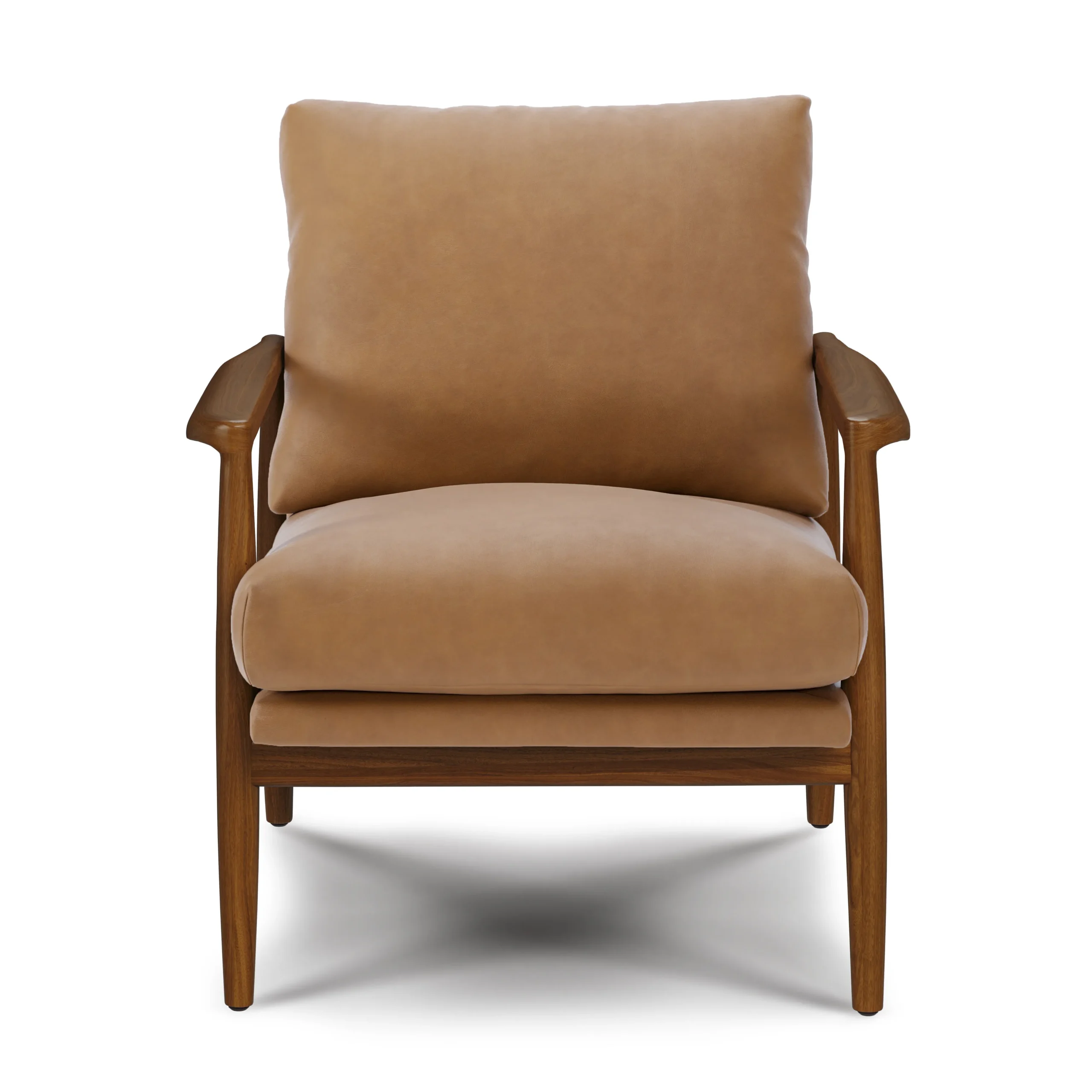 Bavel 26_ Leather Lounge Set - Walnut and Charme Tan - Image 14