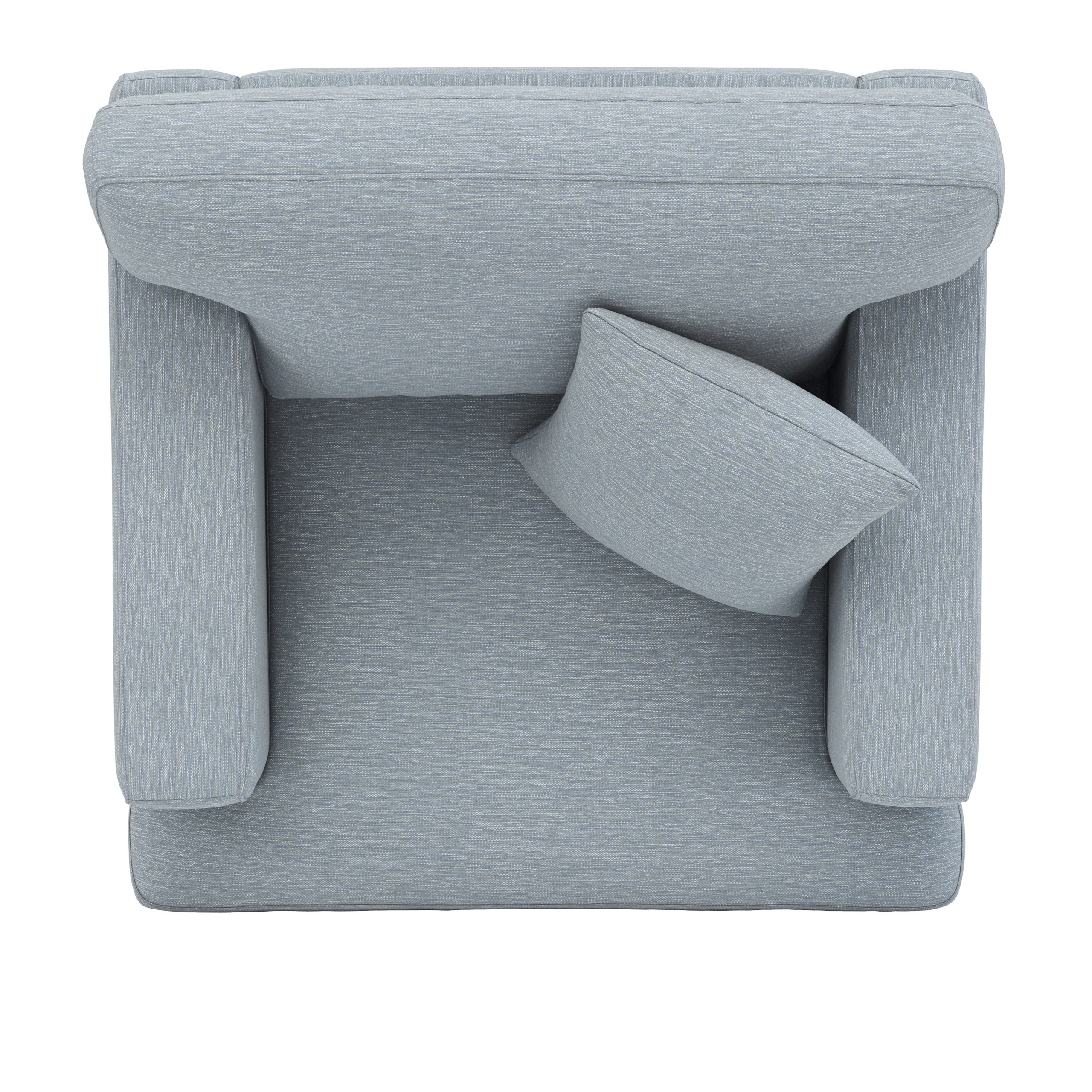 Dawn 40_ Lounge Chair - Silver Light Blue - Image 7
