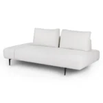 Divan 76_ Left Chaise Lounge - Quartz White