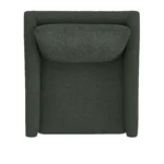 Landry 32.25_ Lounge Chair - Green Wool Bouclé