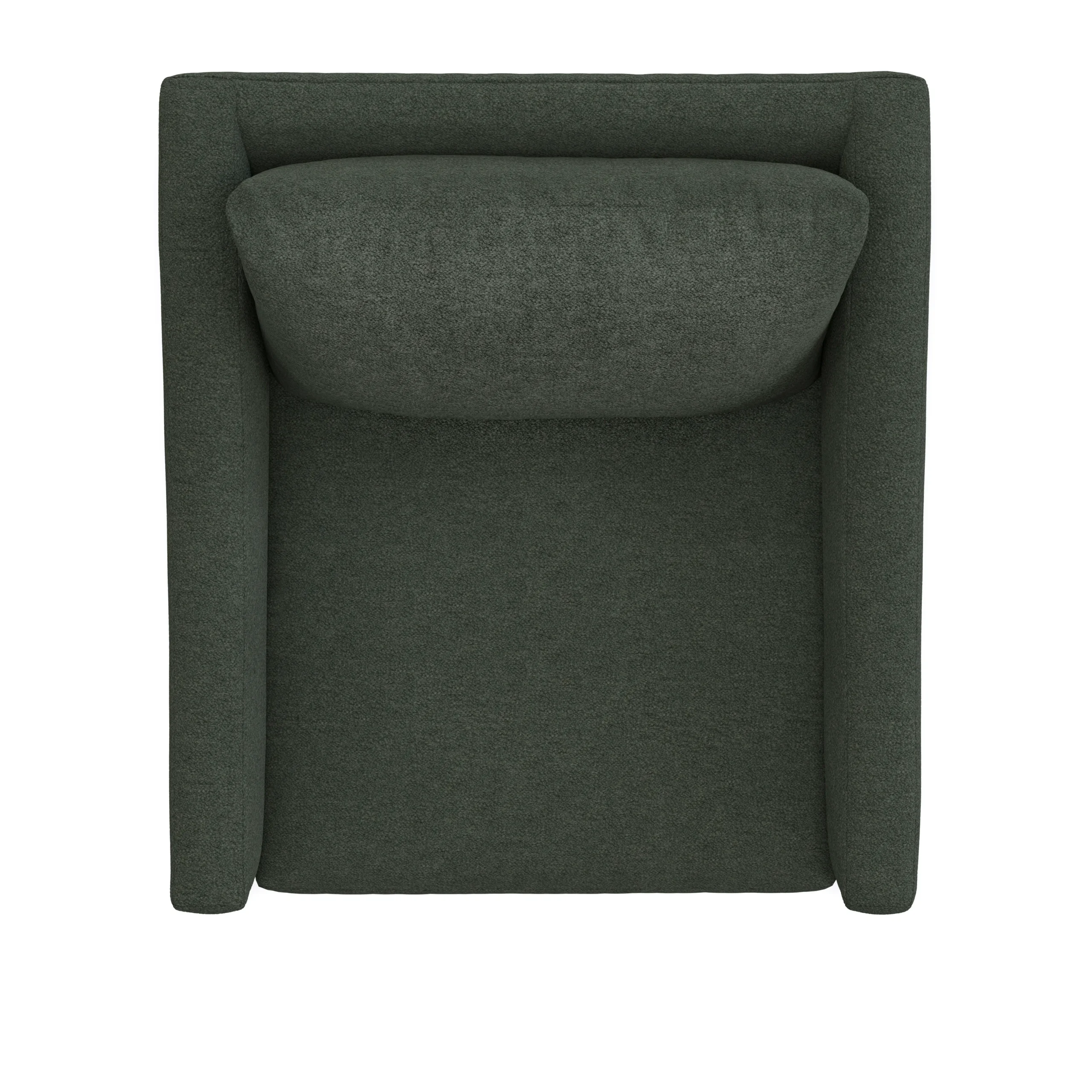 Landry 32.25_ Lounge Chair - Green Wool Bouclé - Image 8
