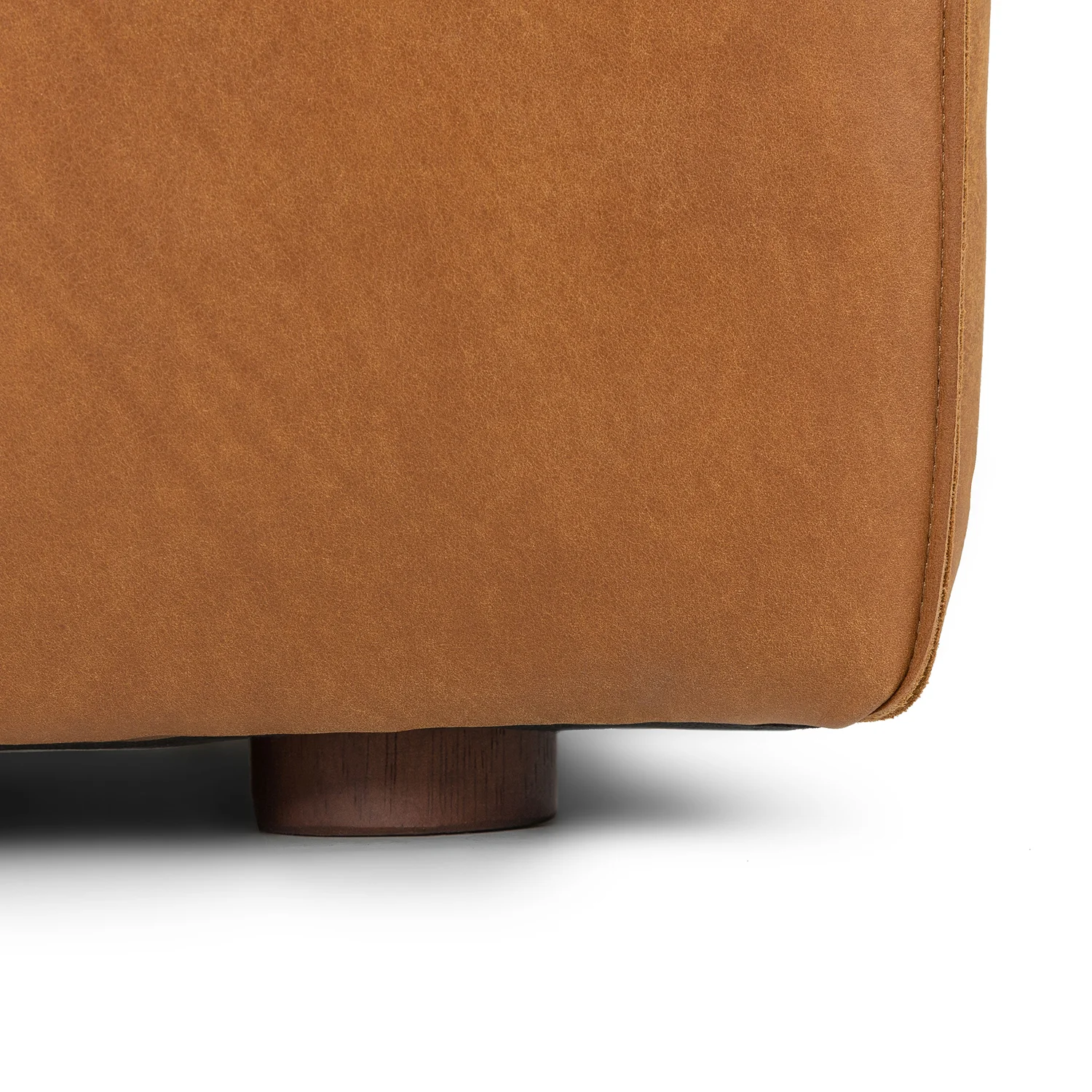 Cigar 47_ Leather Ottoman - Rawhide Tan - Image 6