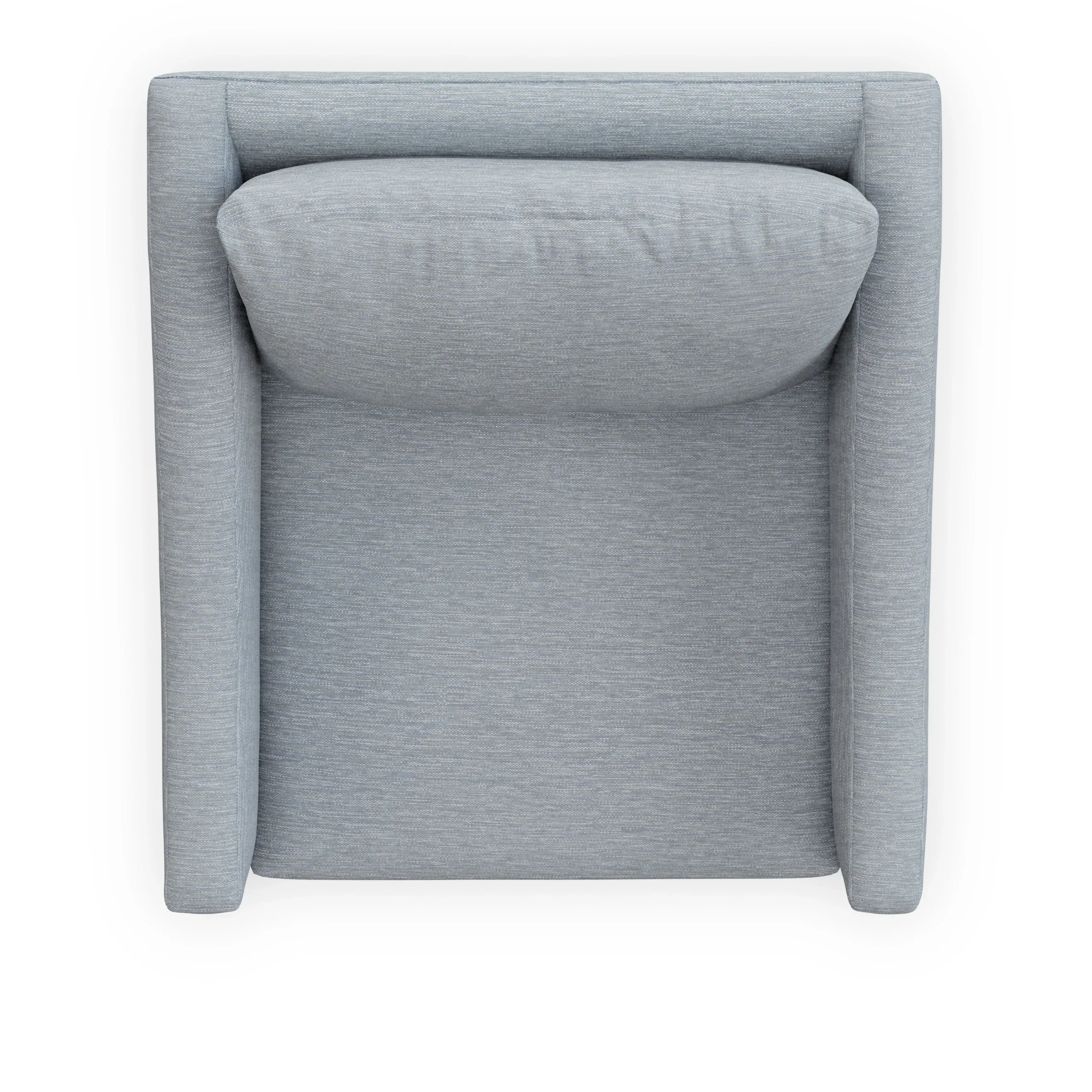 Landry 32.25_ Lounge Chair - Silver Light Blue - Image 8