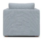 Marina 38_ Lounge Chair - Silver Light Blue