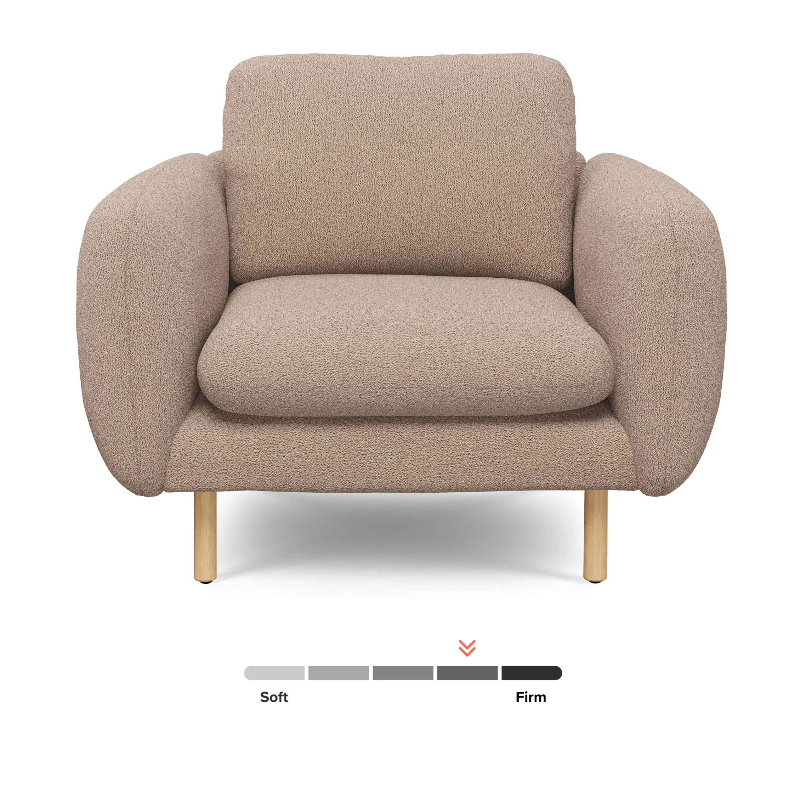 Sanders 37_ Lounge Chair - Sandstone Wool Bouclé - Image 10