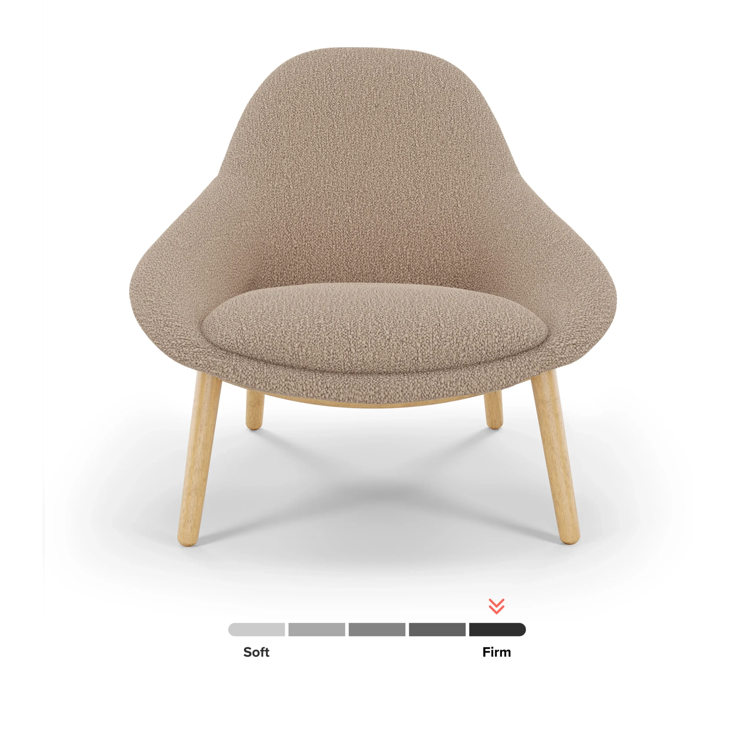 Sunny 32_ Lounge Chair - Sandstone Wool Bouclé - Image 9