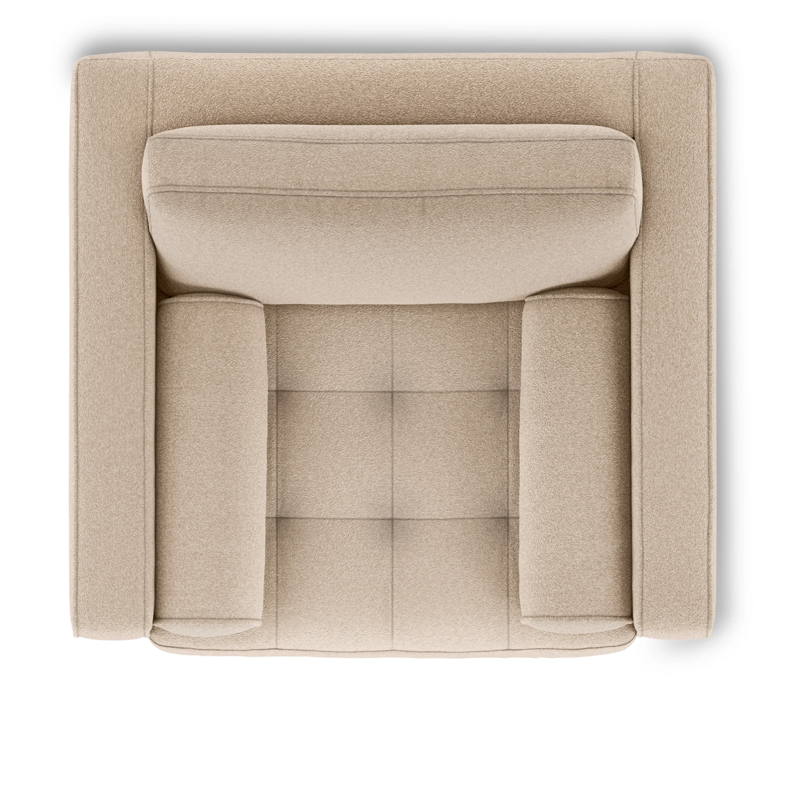 Sven 42_ Tufted Lounge Chair - Ratine Buff - Image 7