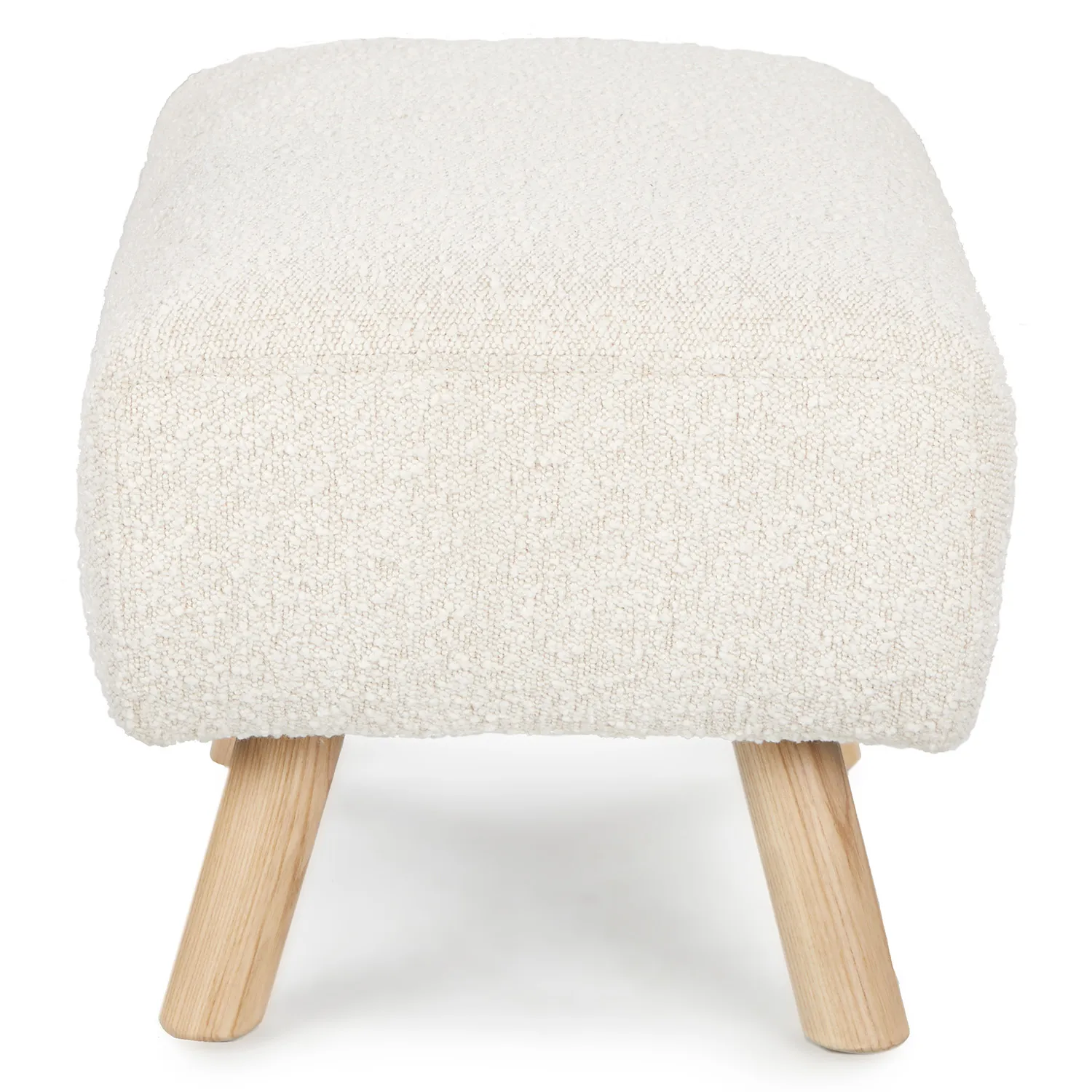 Gabriola 23_ Ottoman - Ivory Bouclé - Image 6