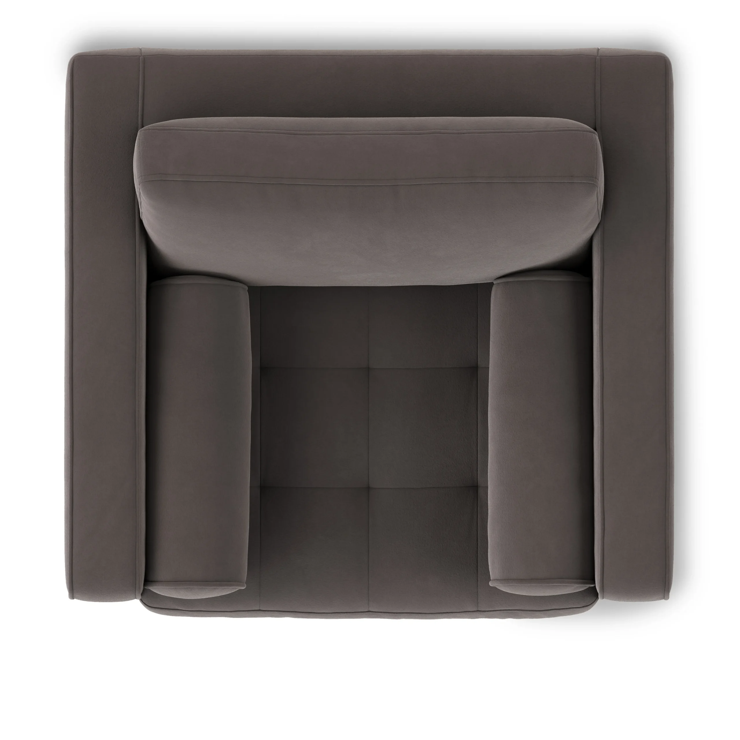 Sven 42_ Tufted Velvet Lounge Chair - Hale Warm Gray - Image 8
