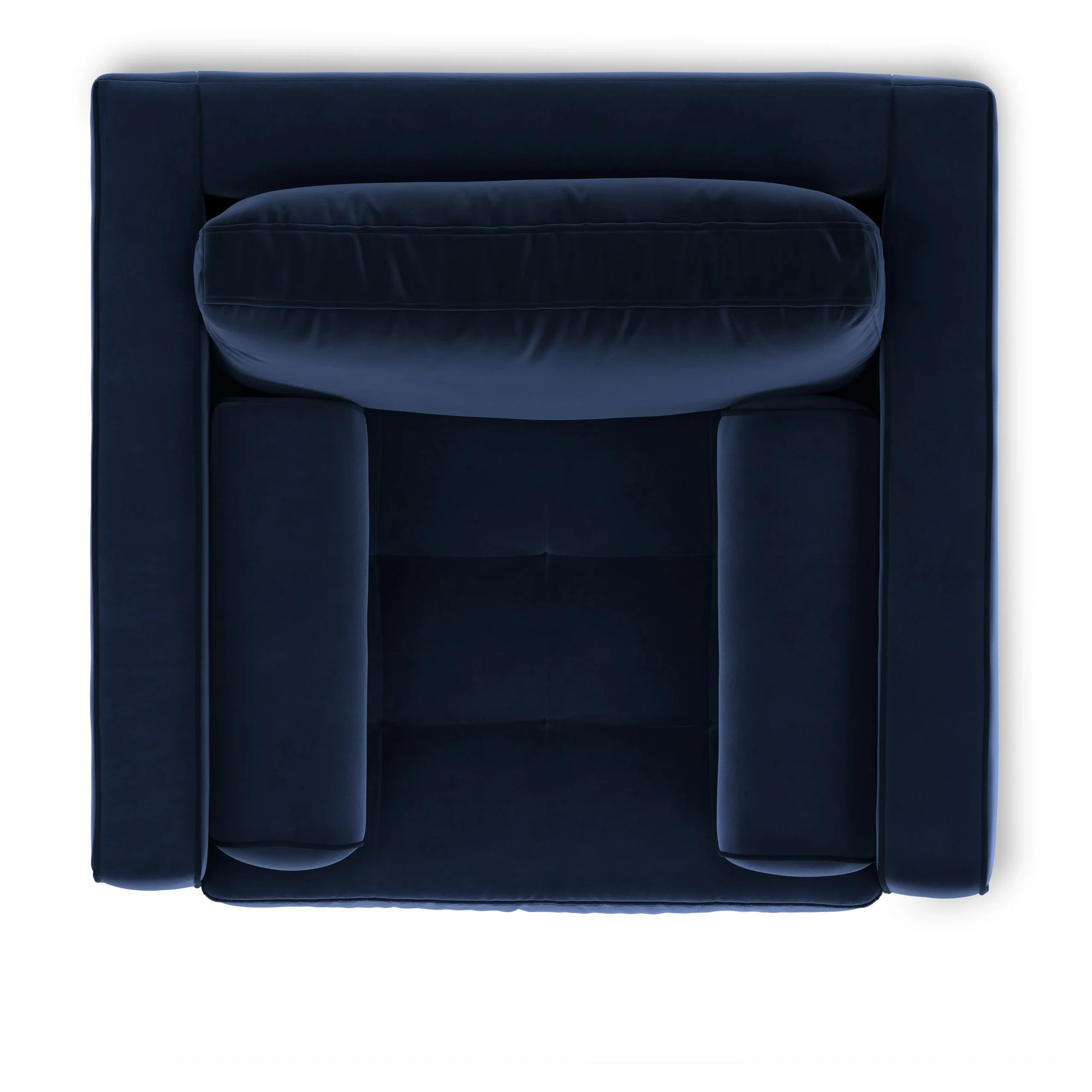 Sven 42_ Tufted Velvet Lounge Chair - Plush Cascadia Blue - Image 7