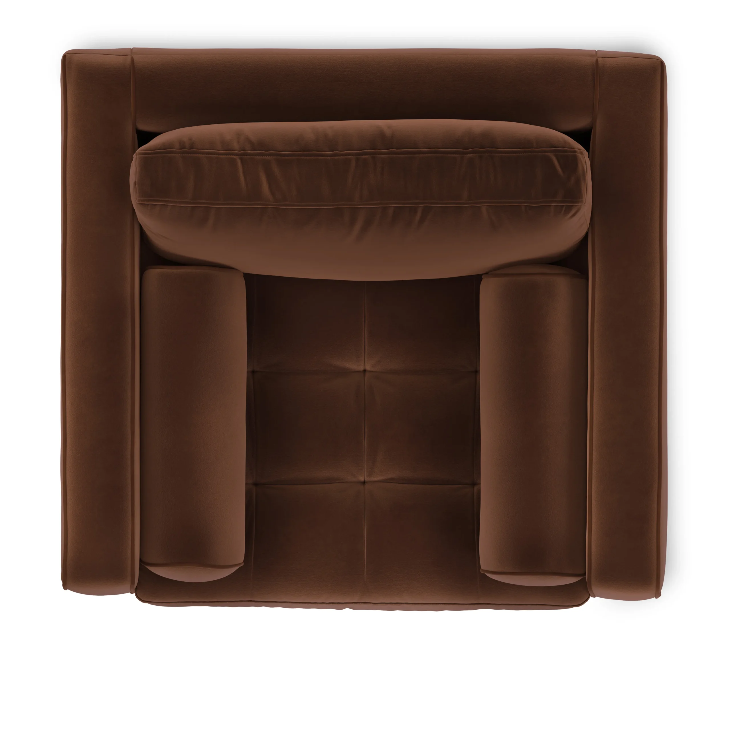 Sven 42_ Tufted Velvet Lounge Chair - Plush Pacific Brown - Image 7