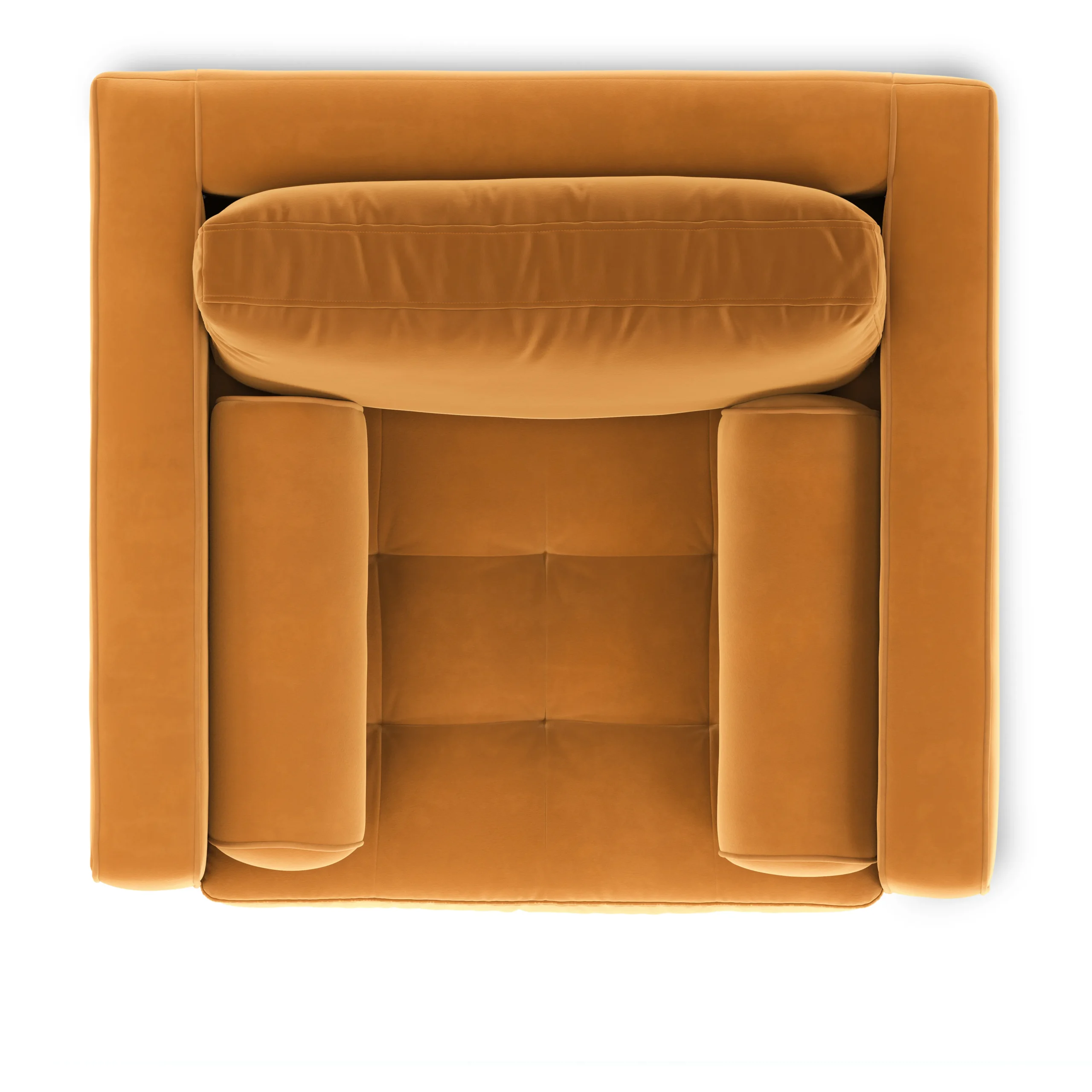 Sven 42_ Tufted Velvet Lounge Chair - Plush Pacific Ginger - Image 7