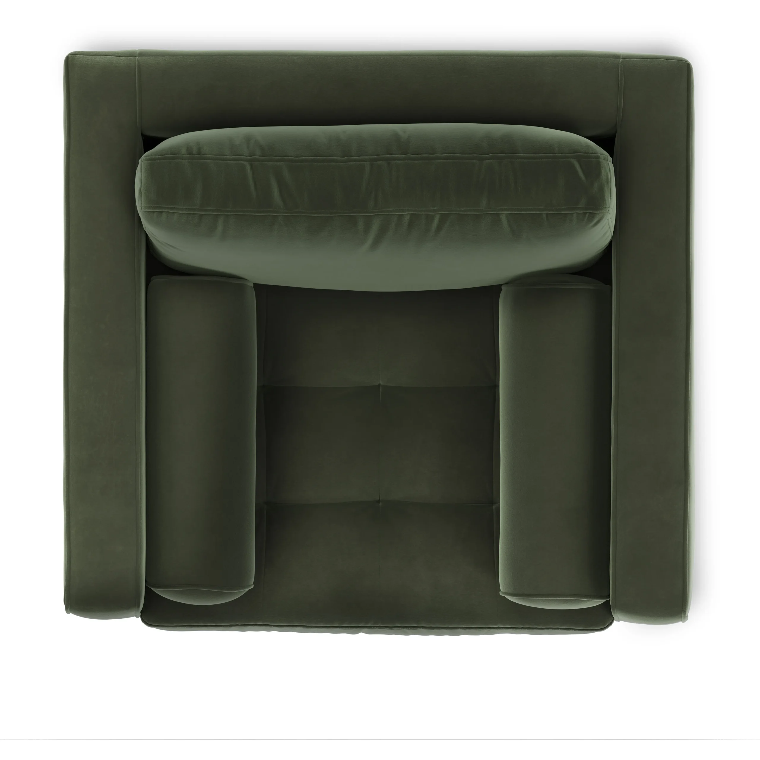 Sven 42_ Tufted Velvet Lounge Chair - Plush Pacific Green - Image 8