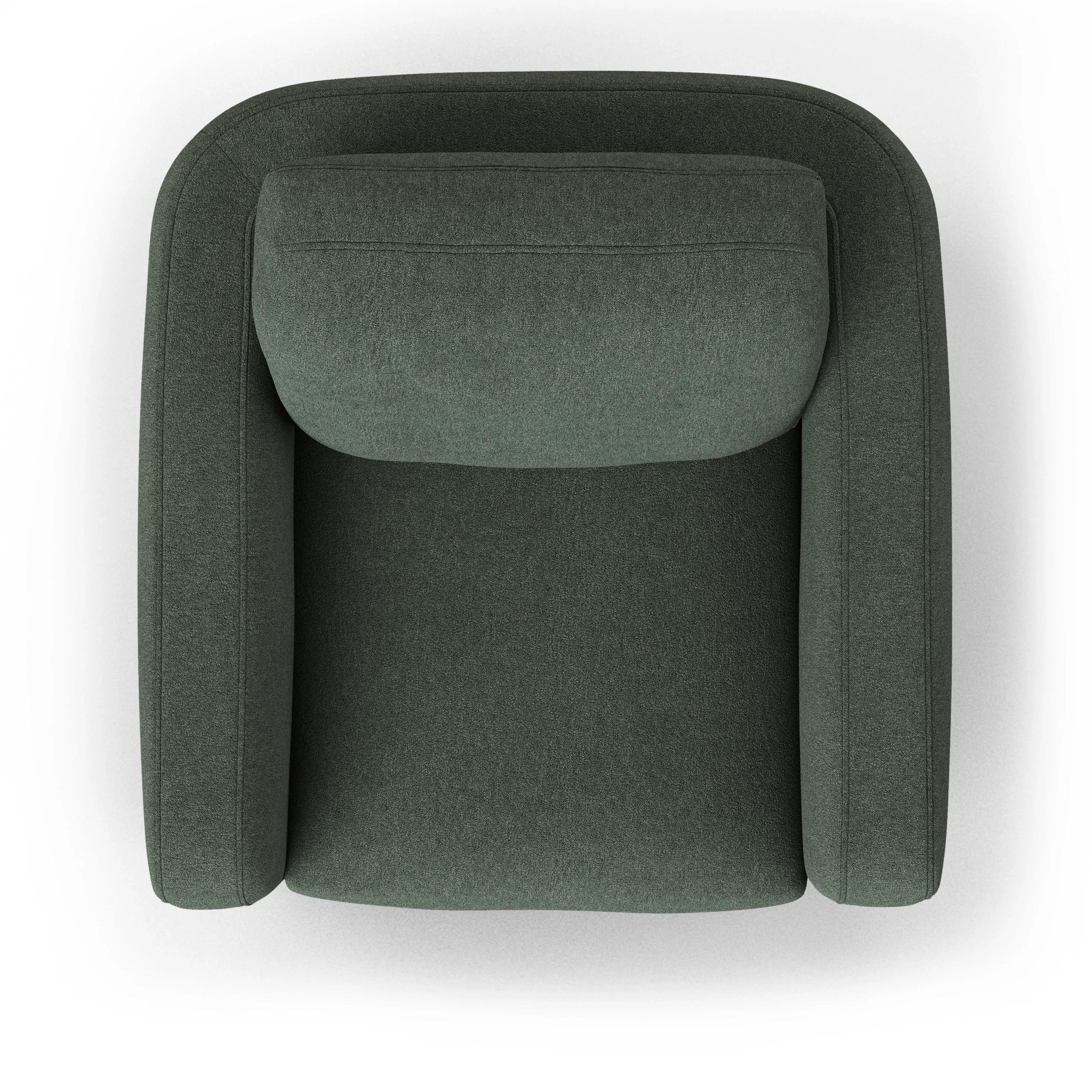 Vati 37_ Lounge Chair - Green Wool Bouclé - Image 7