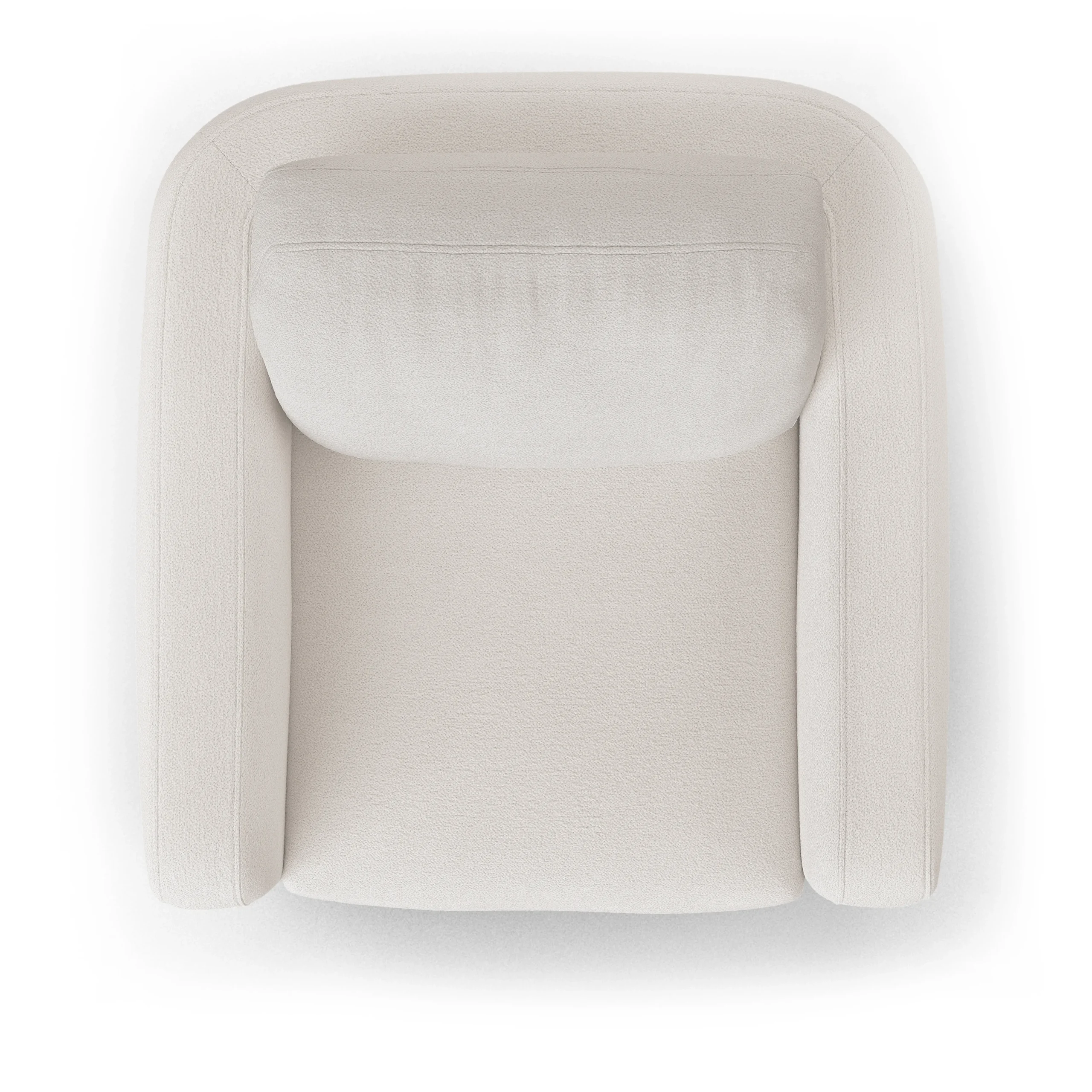 Vati 37_ Lounge Chair - Ivory Wool Bouclé - Image 7