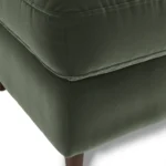 Sven 30_ Velvet Ottoman - Plush Pacific Green