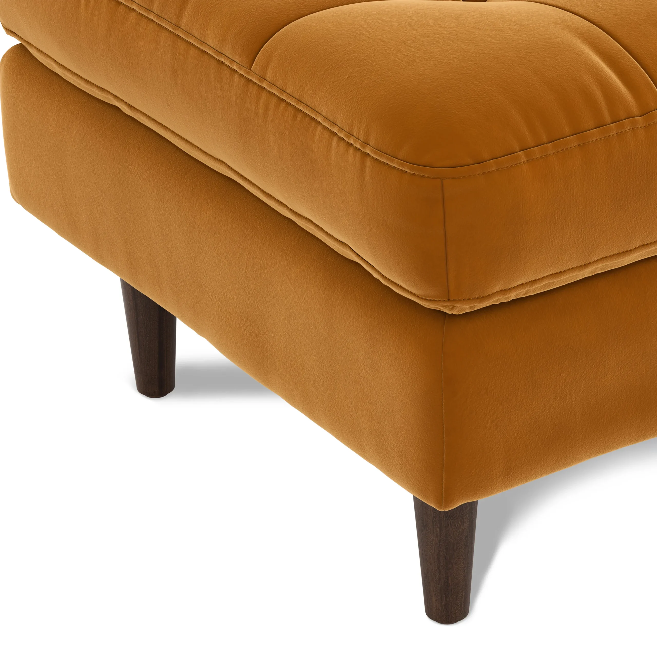 Sven 30_ Velvet Ottoman - Plush Pacific Ginger - Image 5