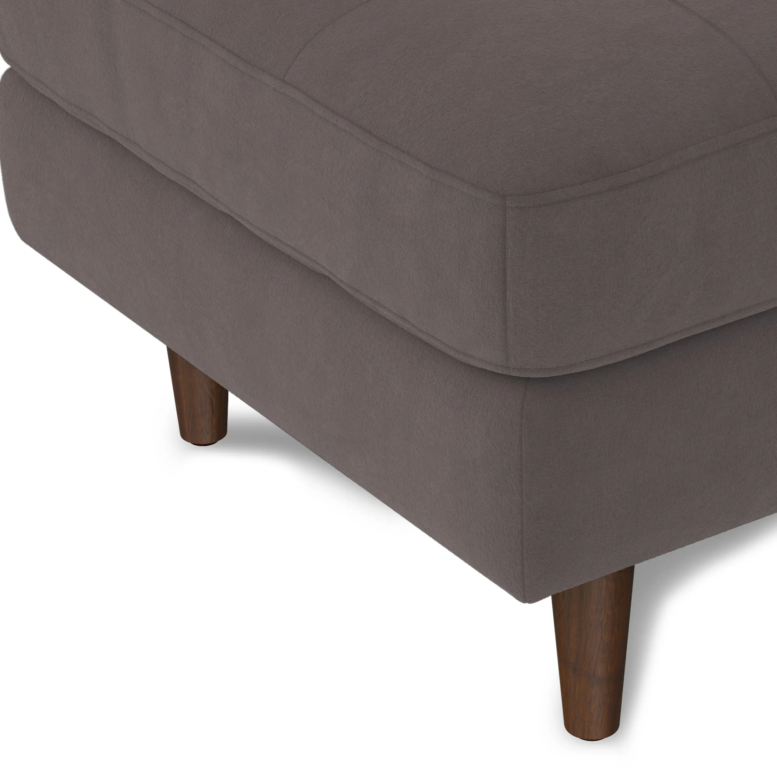 Sven 30_ Velvet Ottoman - Hale Warm Gray - Image 6