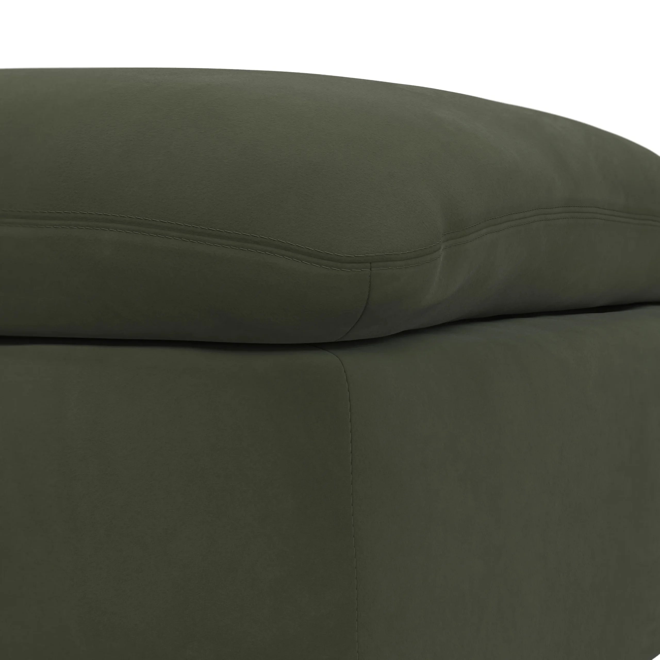 Leigh 41_ Velvet Ottoman - Hale Fir Green - Image 6