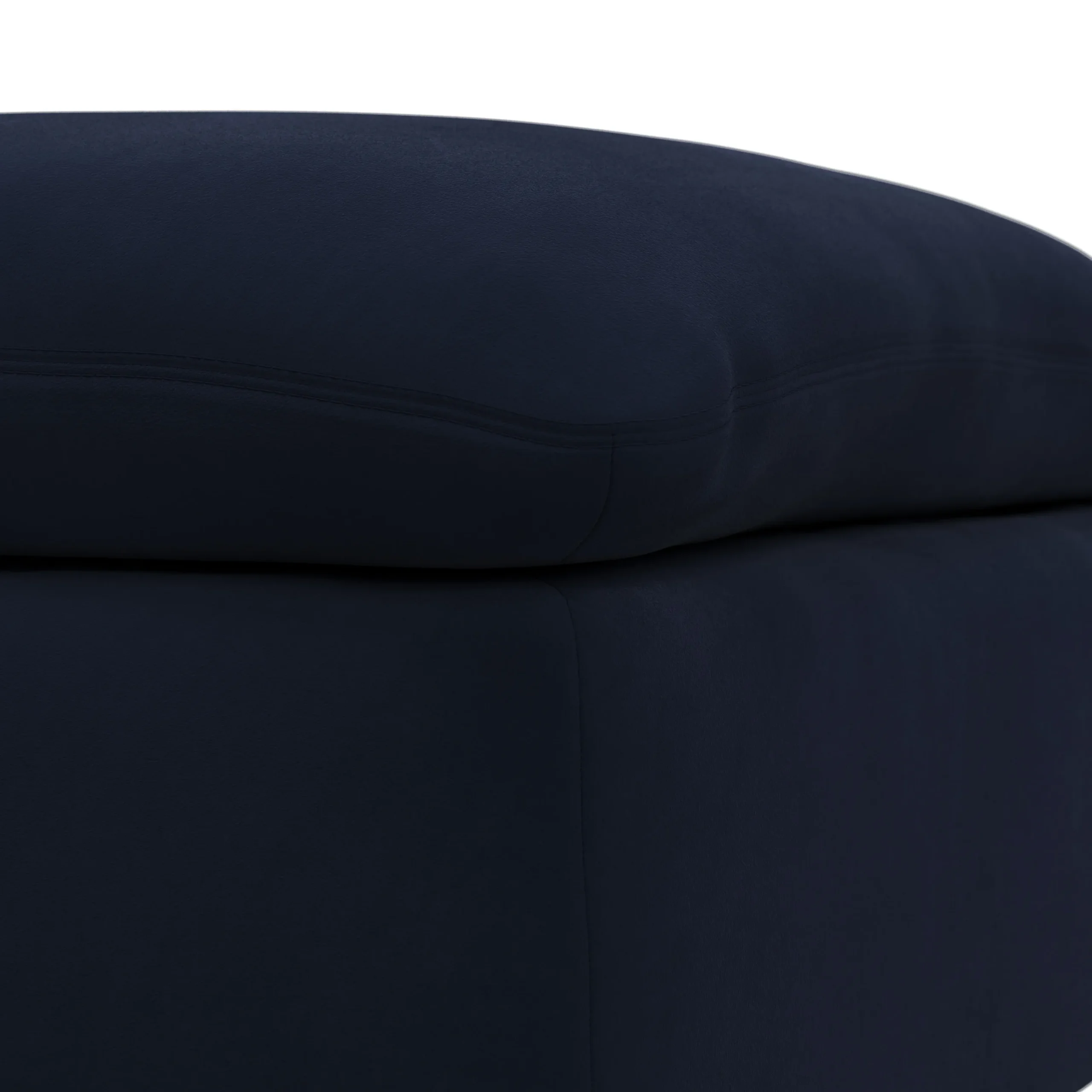 Leigh 41_ Velvet Ottoman - Hale Ink - Image 6