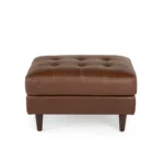 Sven 30_ Leather Ottoman - Taos Brown