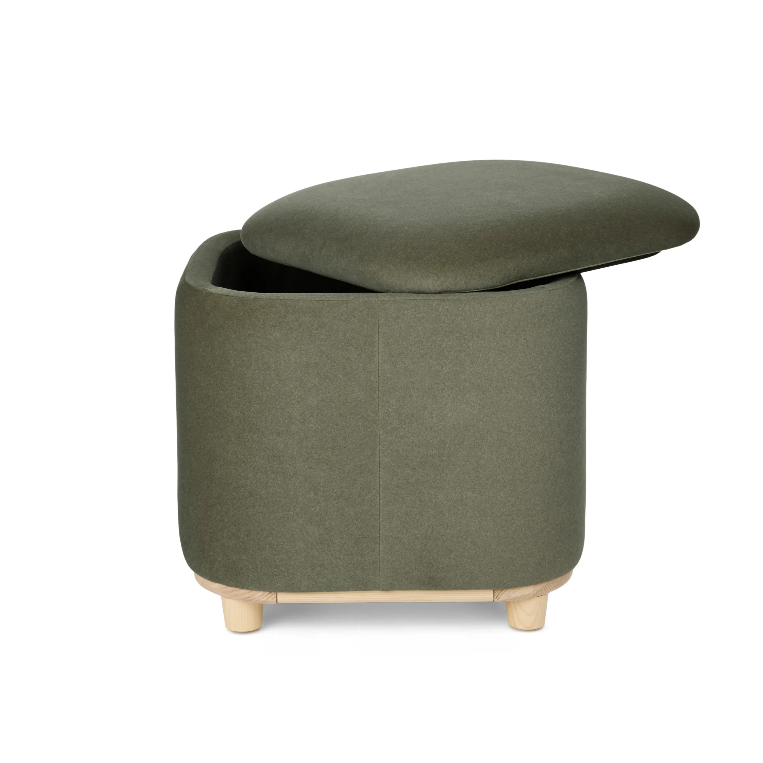 Maribo 19_ Storage Ottoman - Felted Green - Image 6