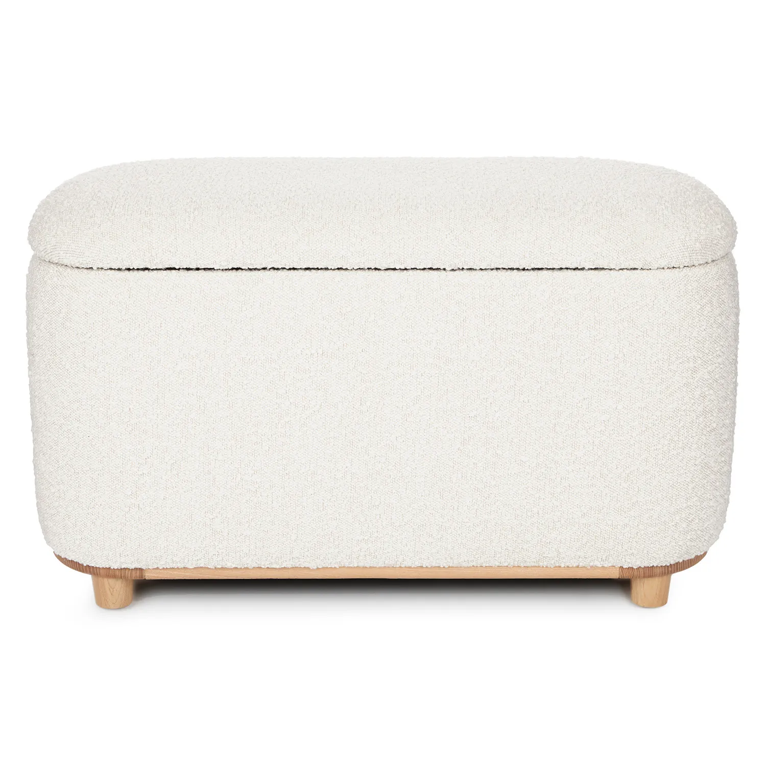 Maribo 32_ Storage Ottoman - Ivory Bouclé - Image 6