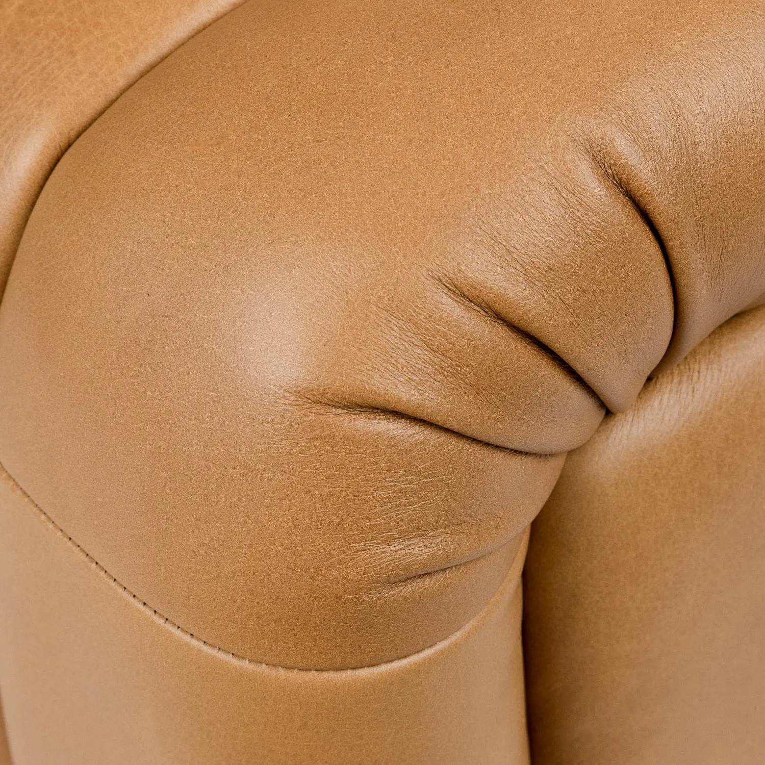 Sefto 39.5_ Leather Ottoman - Taos Tan - Image 6