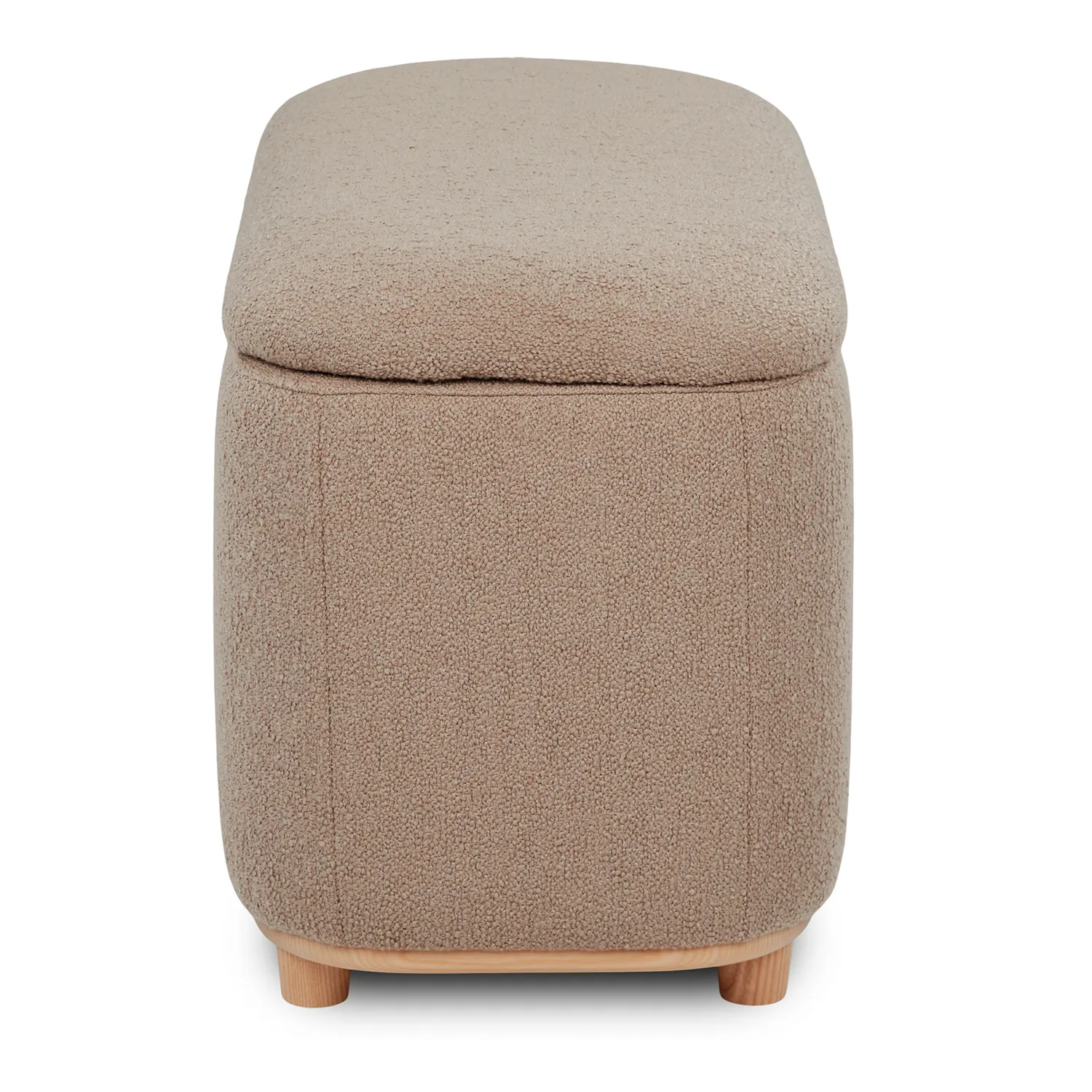 Maribo 32_ Storage Ottoman - Sandstone Wool Bouclé - Image 6
