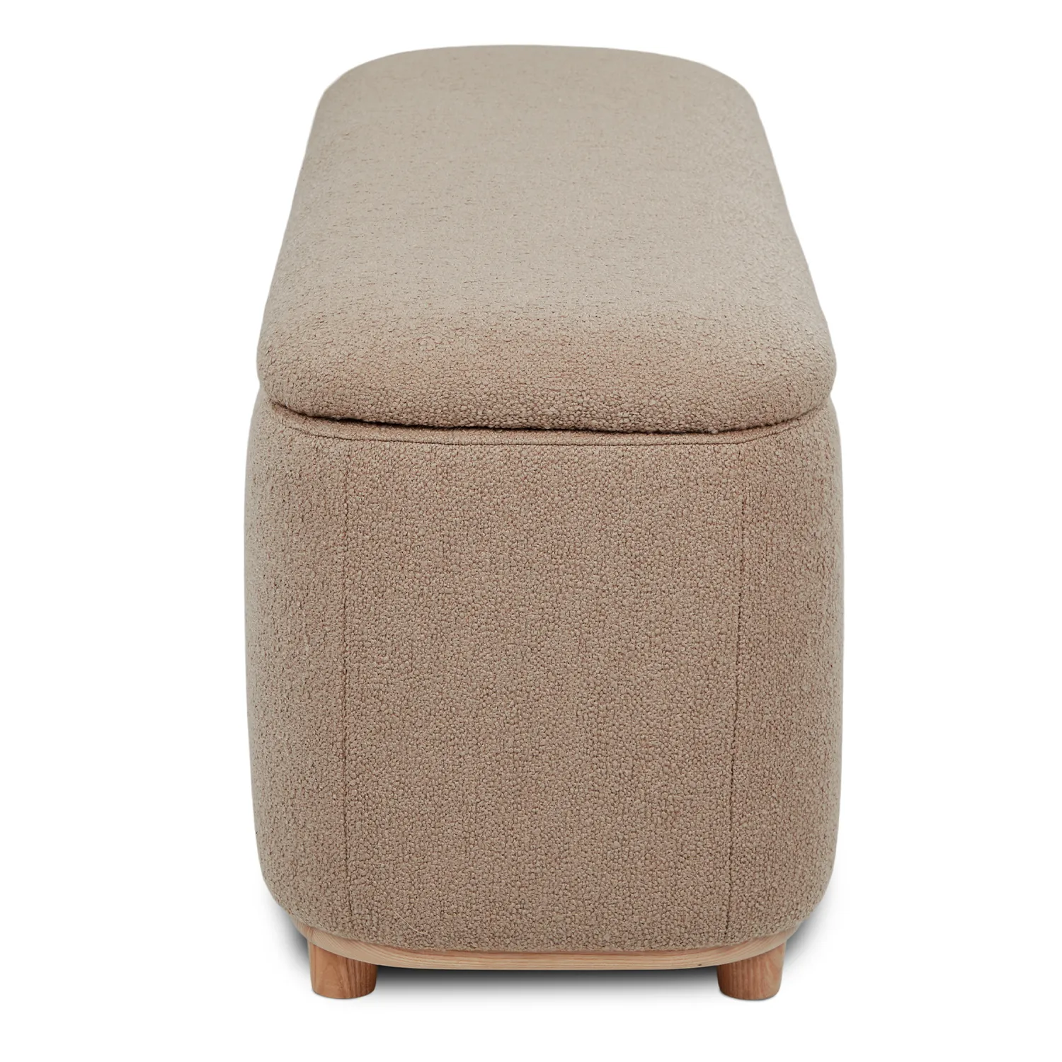 Maribo 48_ Storage Ottoman - Sandstone Wool Bouclé - Image 6