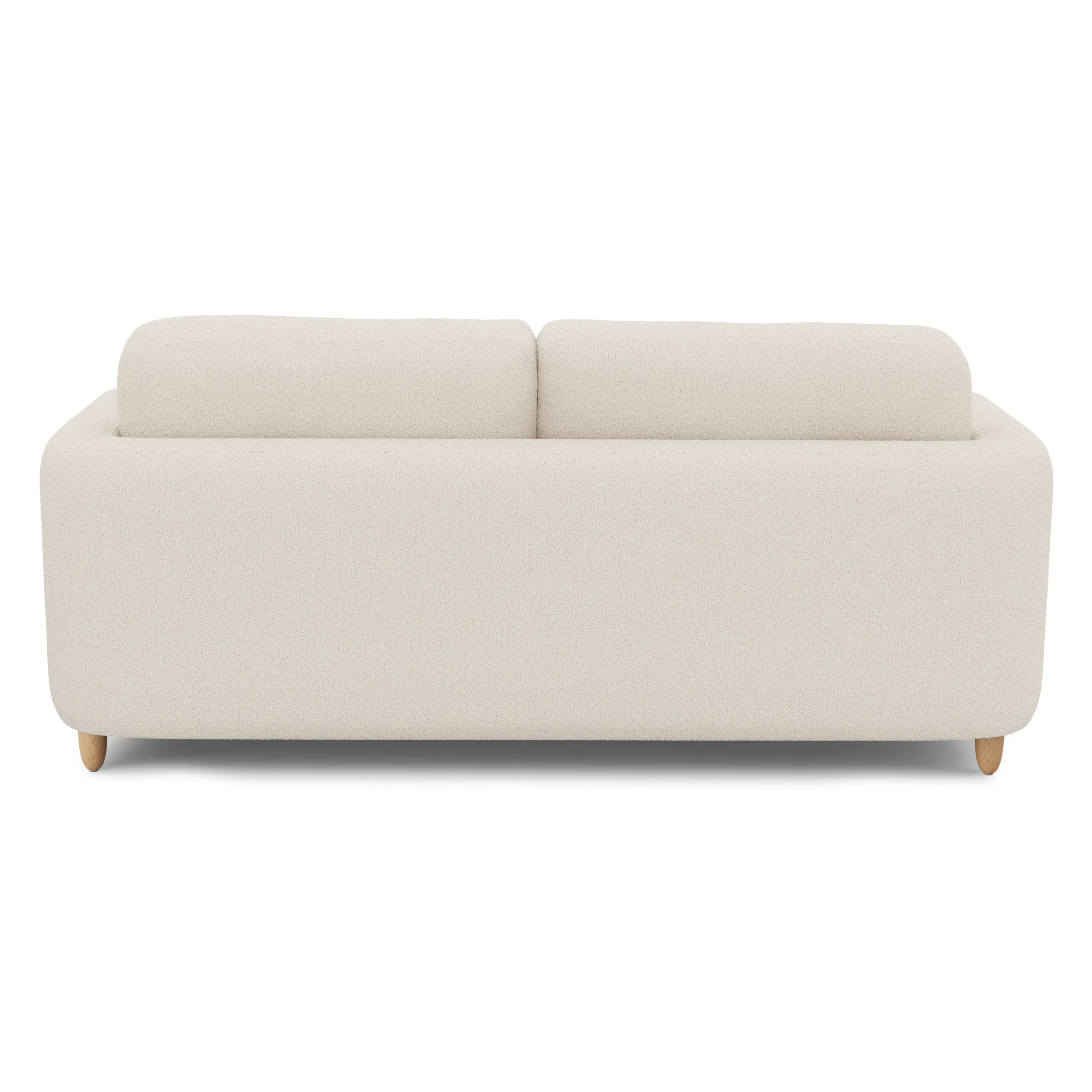 Vati 80_ Left Storage Sectional - Natural Oak and Ivory Wool Bouclé - Image 6