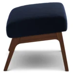 Otio 22_ Velvet Ottoman - Walnut and Hale Ink