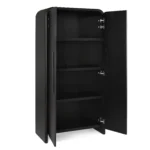 Faydra 35.5_ Enclosed Bookcase - Black